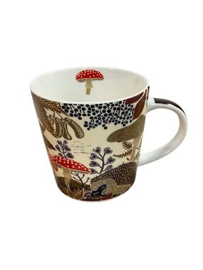 PPD Kate Heiss Indian Summer Hedgehog Mushroom 14 Oz Mug Bone China